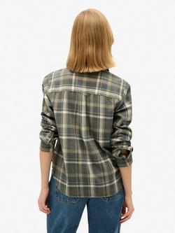 Superdry Lumberjack Check Flannel Organic Cotton Shirt, Multi - view 2, Multi