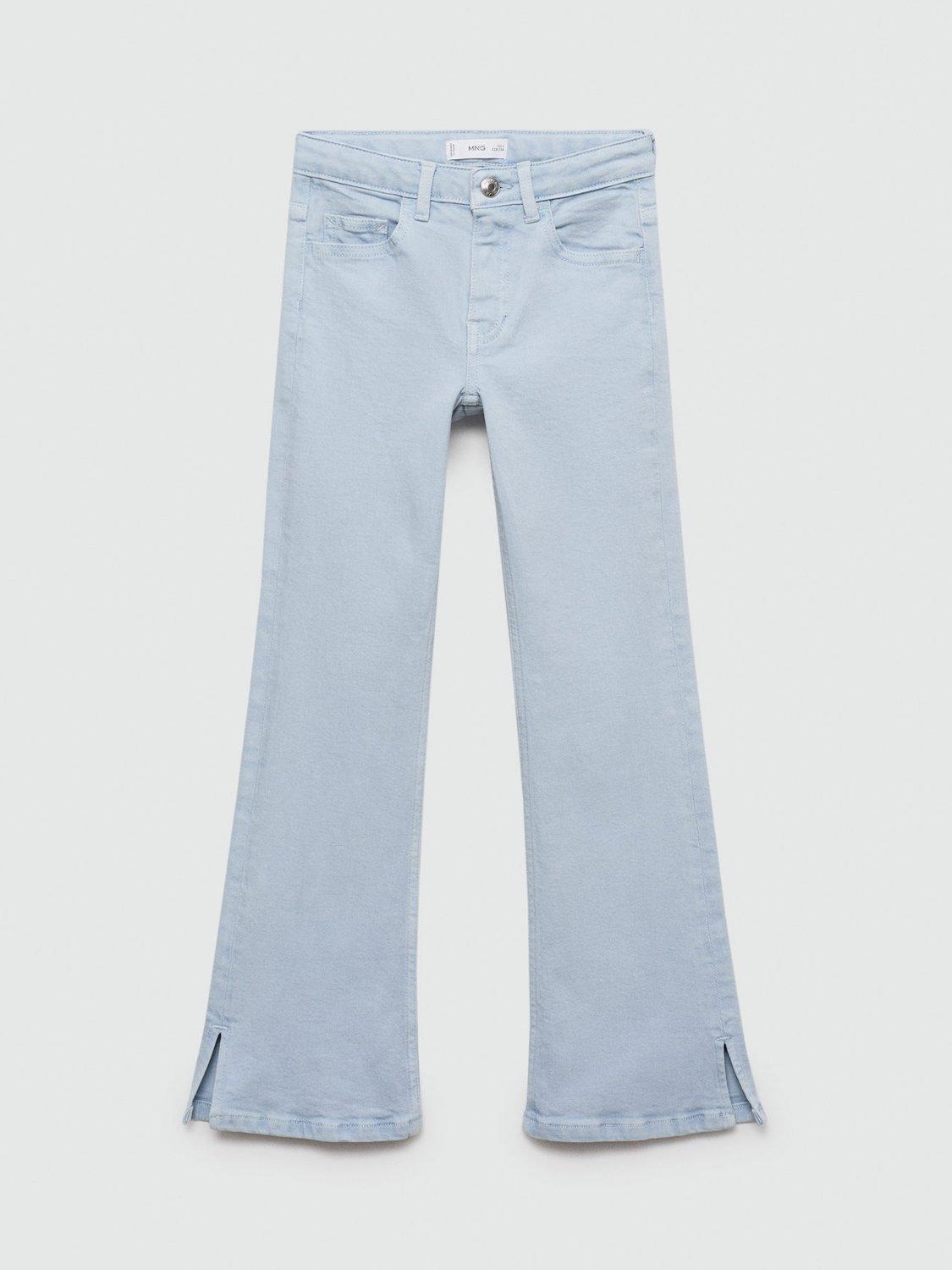 Mango Kids' Flared Jeans, Lt-Pastel Blue