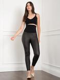 Seraphine Coated Post Maternity Leggings, Black