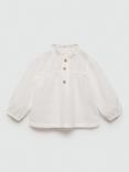 Mango Baby Sofia Cotton Blouse, Natural White