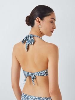 John Lewis Sabi Leo Halterneck Ring Bikini Top, Cream - view 2, Cream