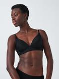John Lewis Willow Ribbed Non-Wired Bra, Black