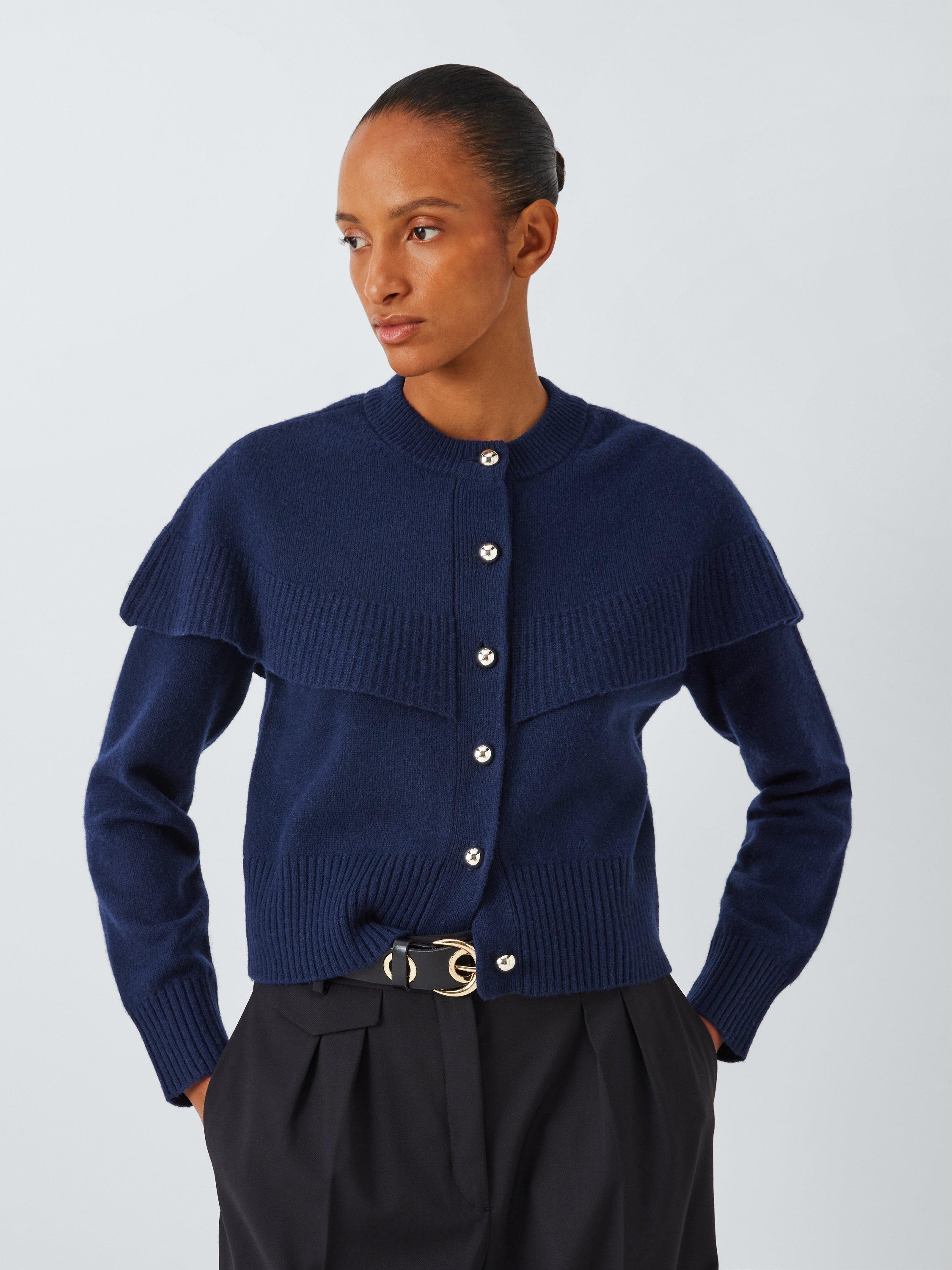 John Lewis Wool Blend Knit Cape Cardigan