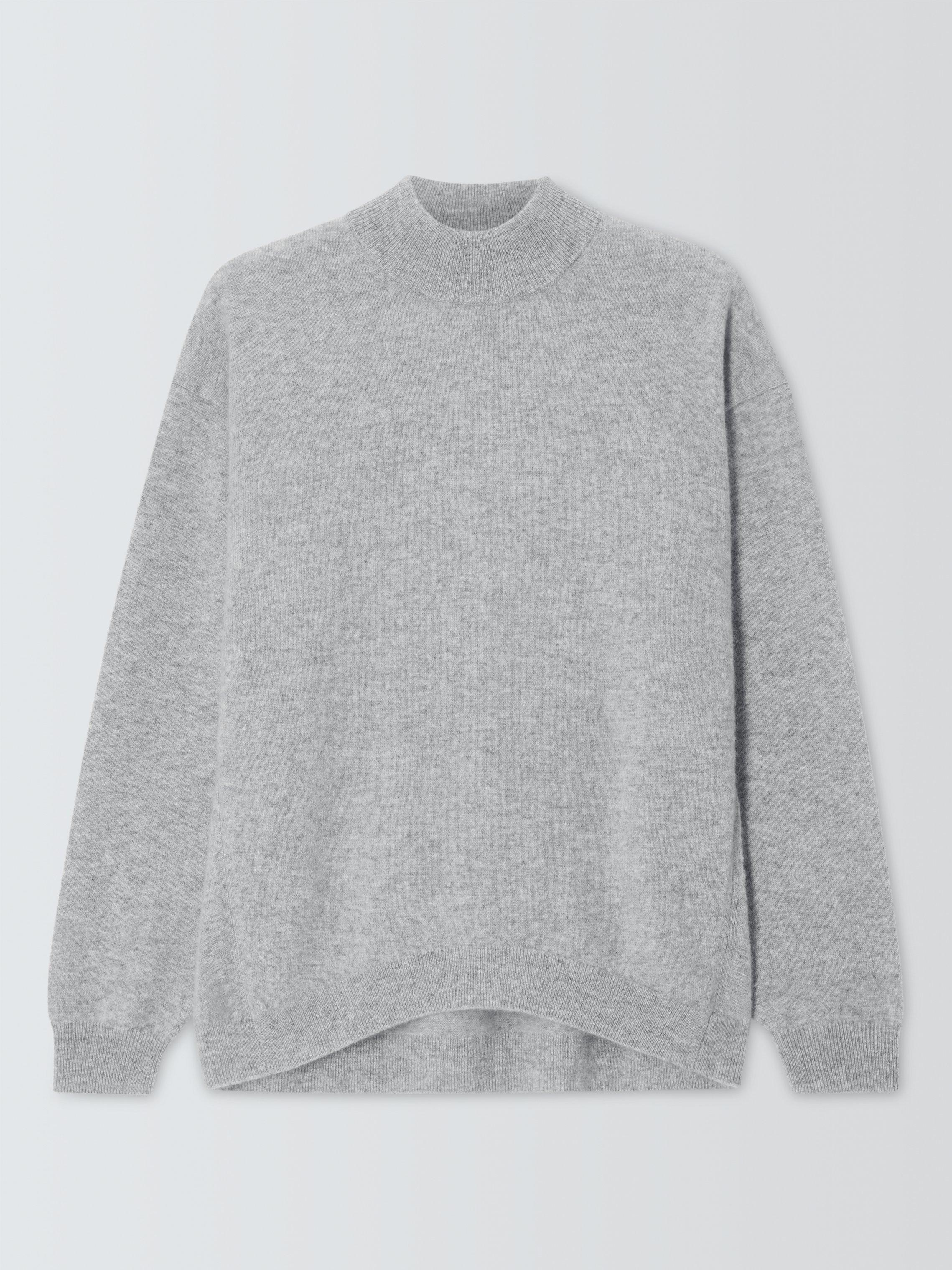 Product image 4 of 6, which shows John Lewis Cashmere Turtle Neck Jumper, Grey, XS