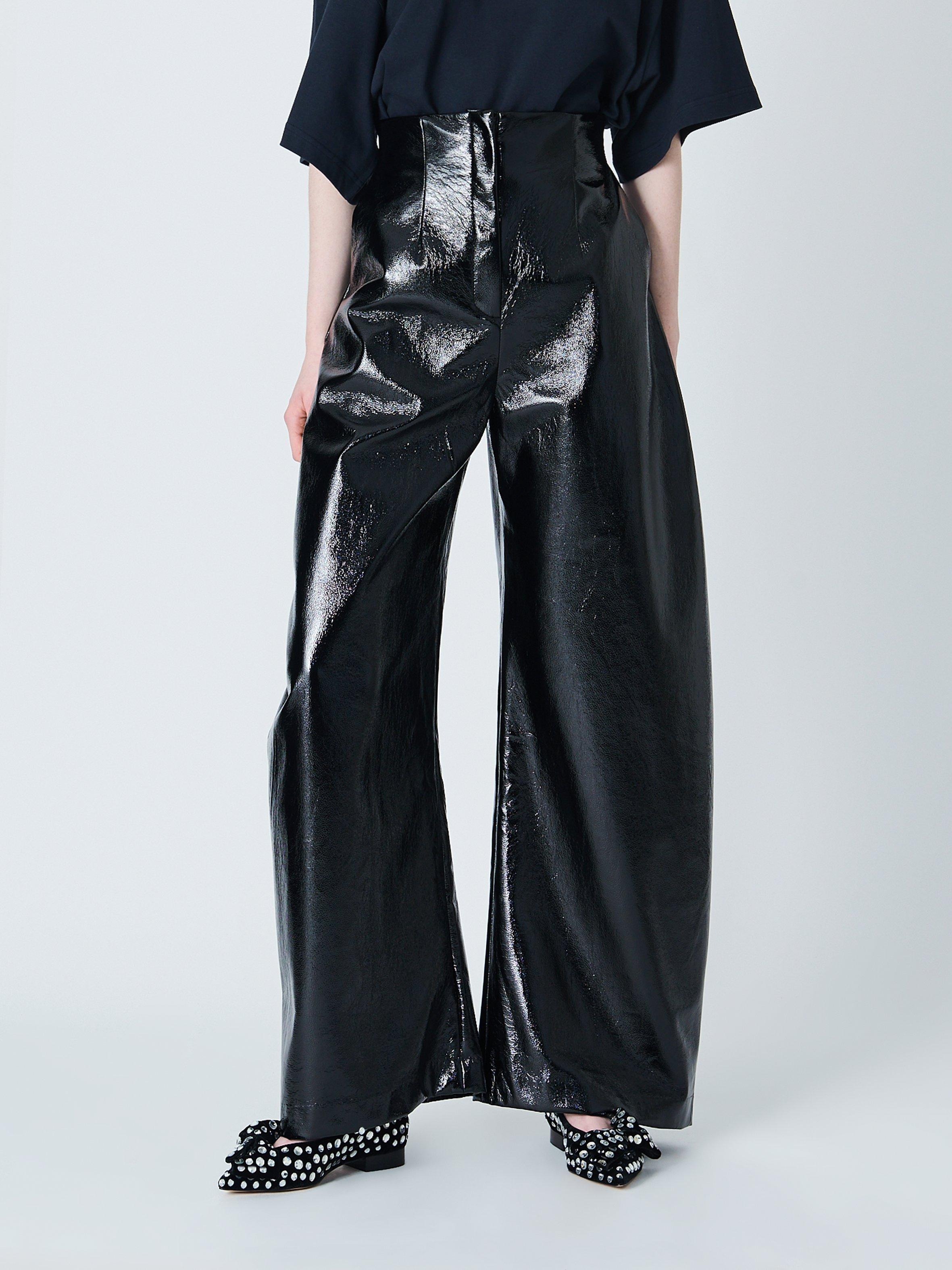 Product image 1 of 7, which shows John Lewis x A.W.A.K.E. MODE Curved Naplak Trouser, Black, 12