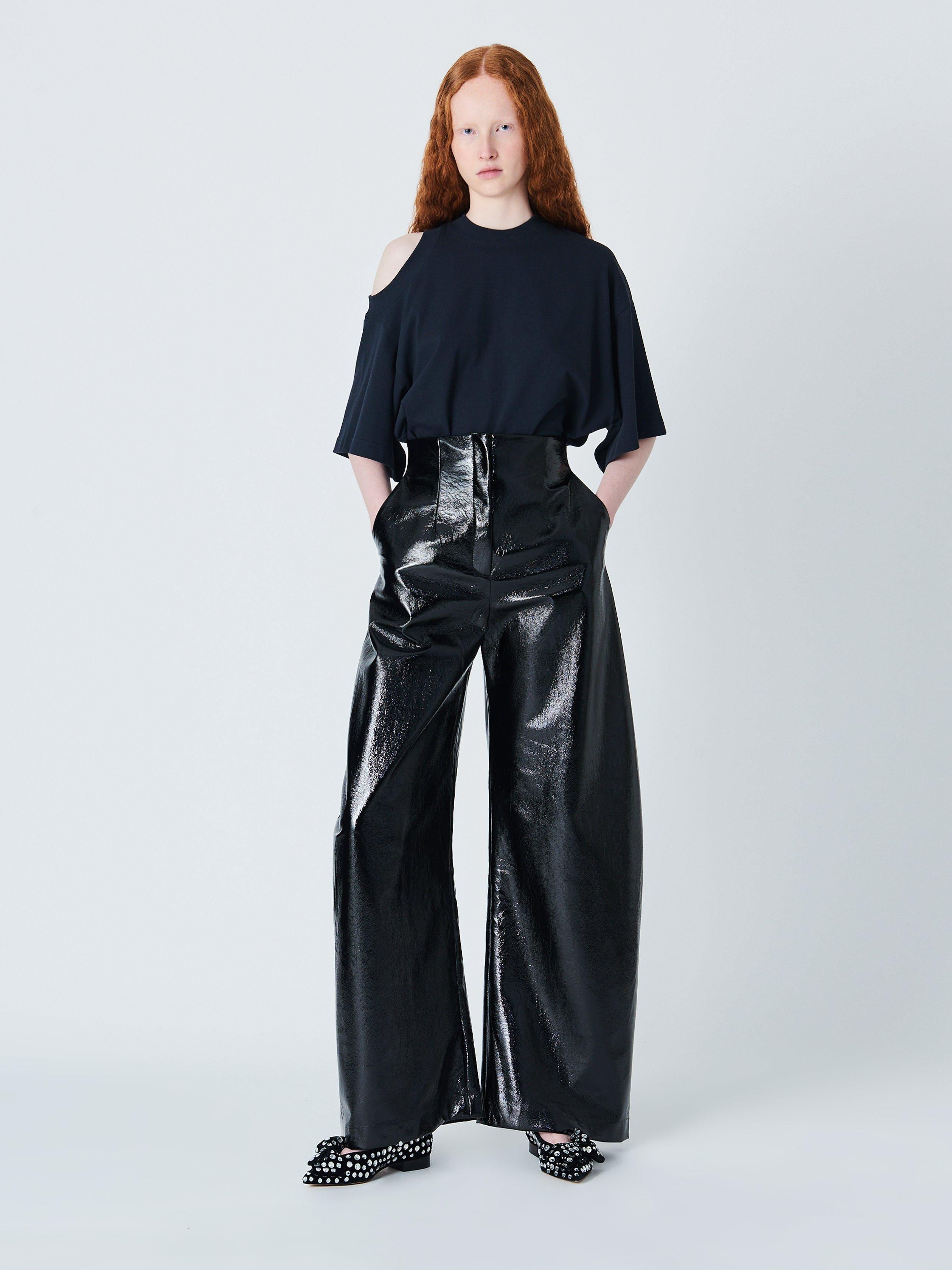 Product image 3 of 7, which shows John Lewis x A.W.A.K.E. MODE Curved Naplak Trouser, Black, 12
