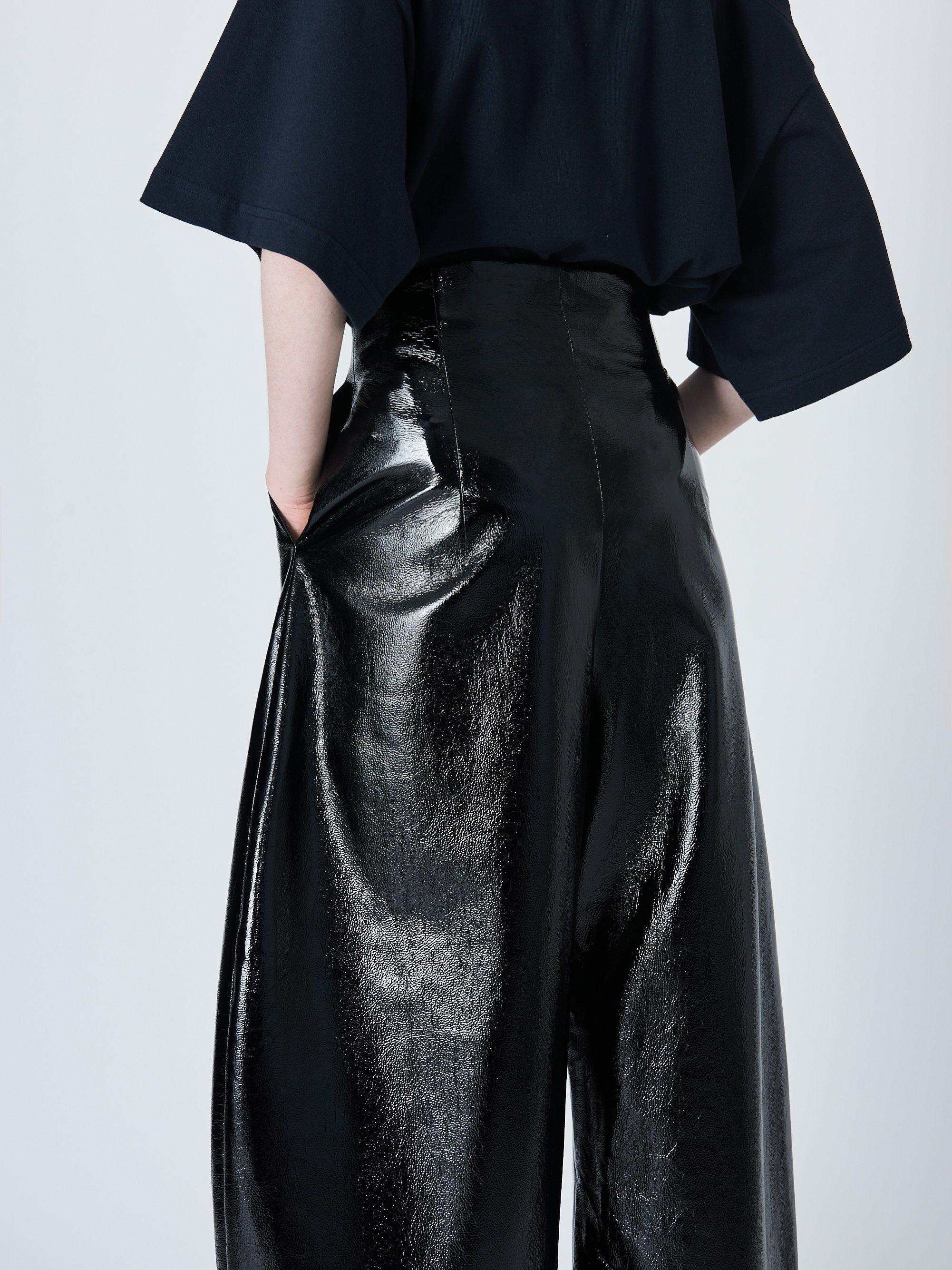 Product image 5 of 7, which shows John Lewis x A.W.A.K.E. MODE Curved Naplak Trouser, Black, 12