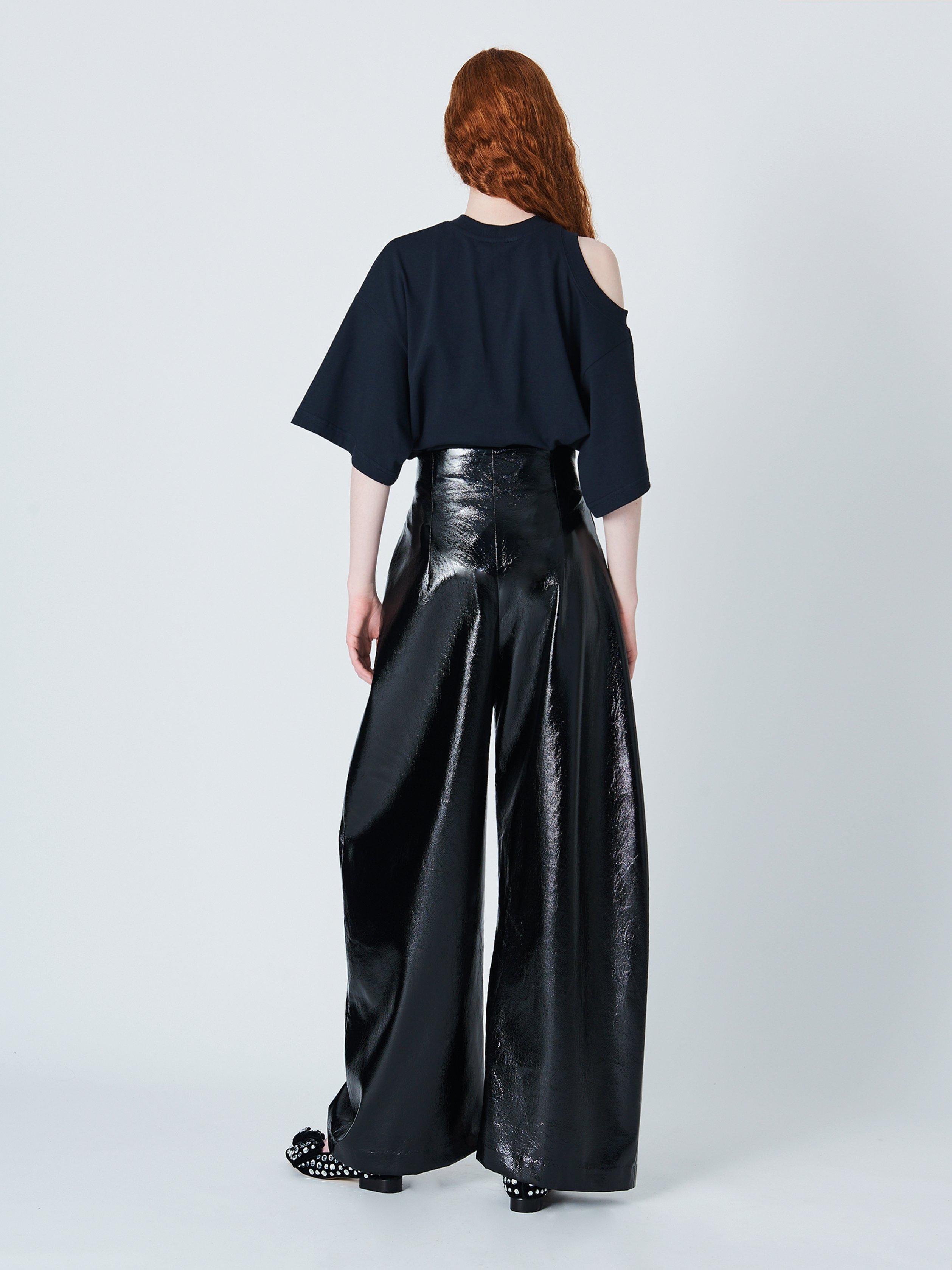 Product image 6 of 7, which shows John Lewis x A.W.A.K.E. MODE Curved Naplak Trouser, Black, 12