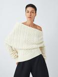 John Lewis x A.W.A.K.E. MODE Asymmetric Cable Jumper, Ecru