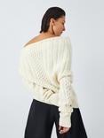 John Lewis x A.W.A.K.E. MODE Asymmetric Cable Jumper, Ecru