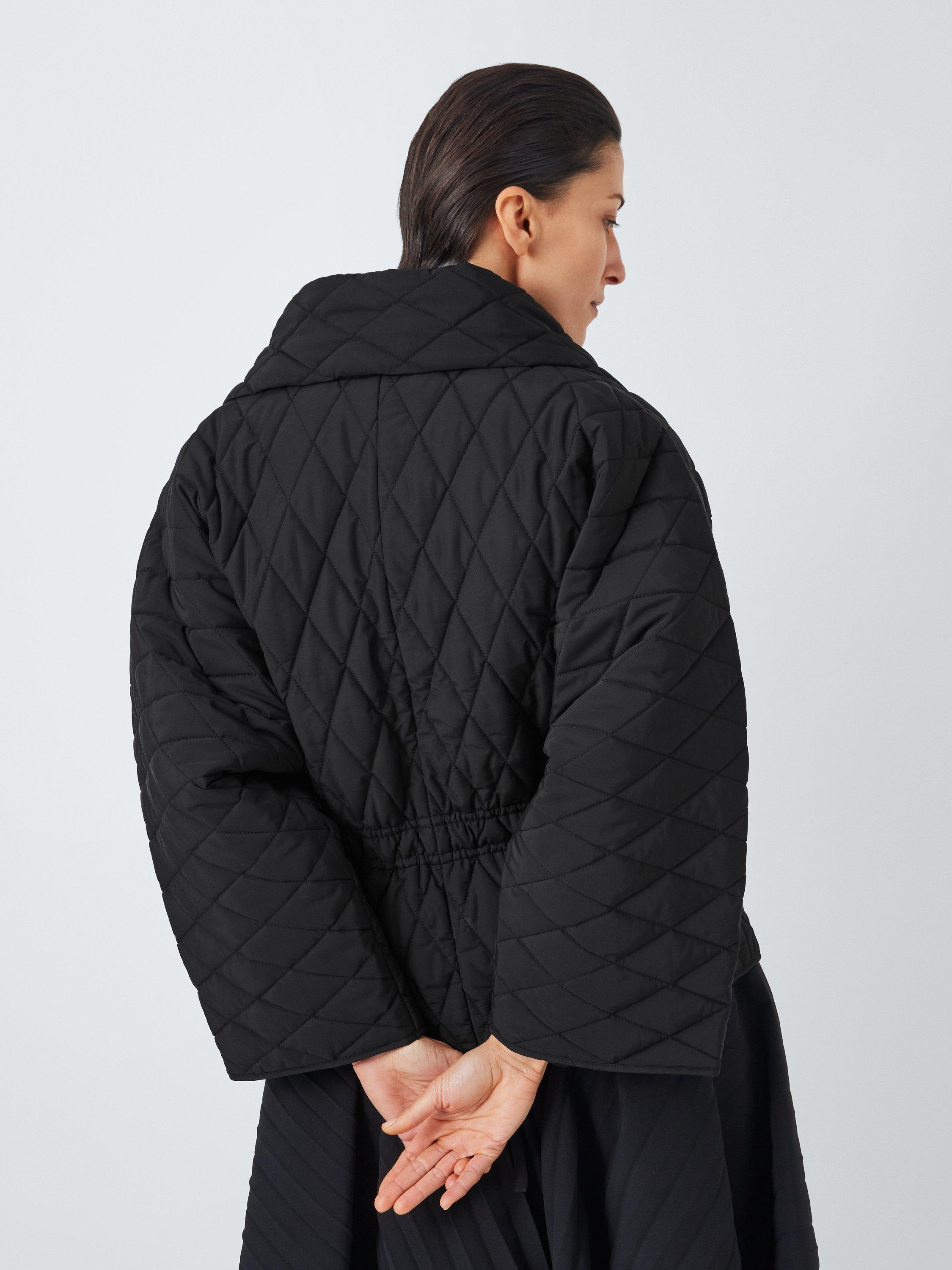Product image 2 of 8, which shows John Lewis x A.W.A.K.E. MODE Quilted Sculptural Jacket, Black, 14