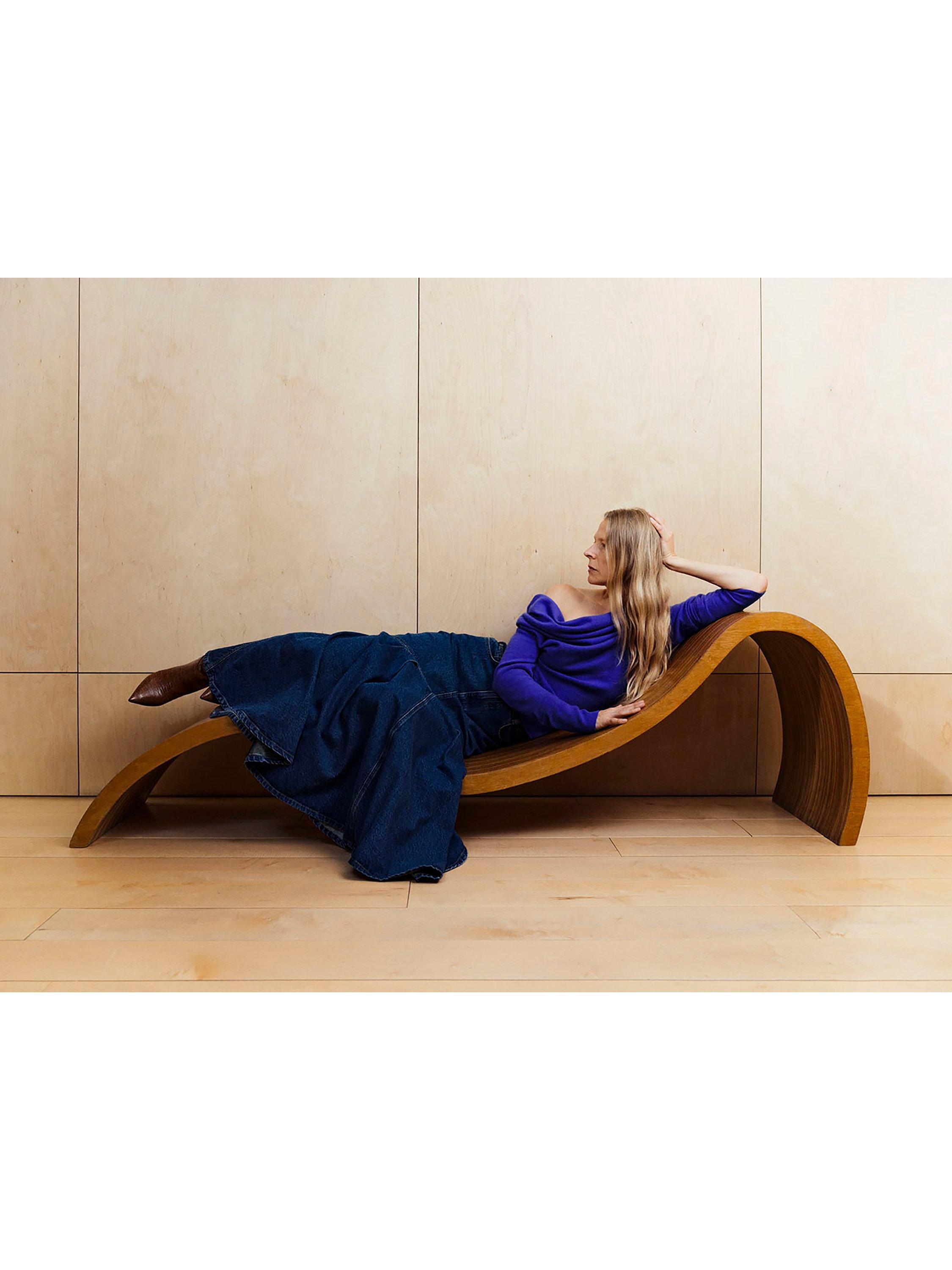 Product image 7 of 7, which shows John Lewis x A.W.A.K.E. MODE Denim Maxi Skirt, Mid Blue Wash, 12