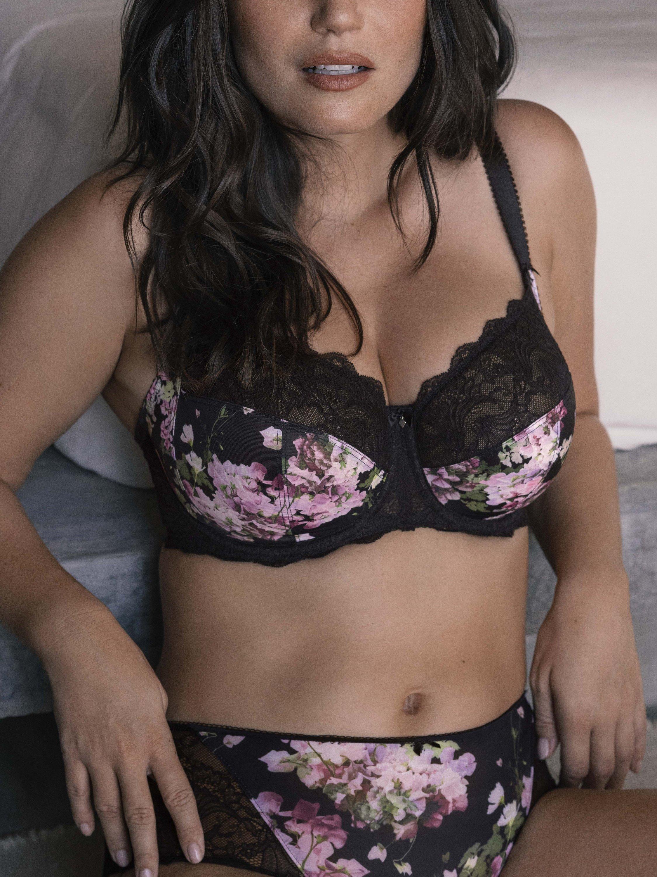 Product image 5 of 5, which shows Fantasie Lucia Underwired Full Cup Bra, Sweet Pea, 30FF