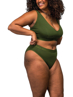 Lemonade Dolls Everyday Modal Full Cup Bra, Khaki - view 2, Khaki