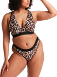 Lemonade Dolls Soft Mesh Full Cup Bra, Natural Leopard