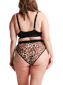 Lemonade Dolls Soft Mesh Full Cup Bra, Natural Leopard - view 2, Natural Leopard