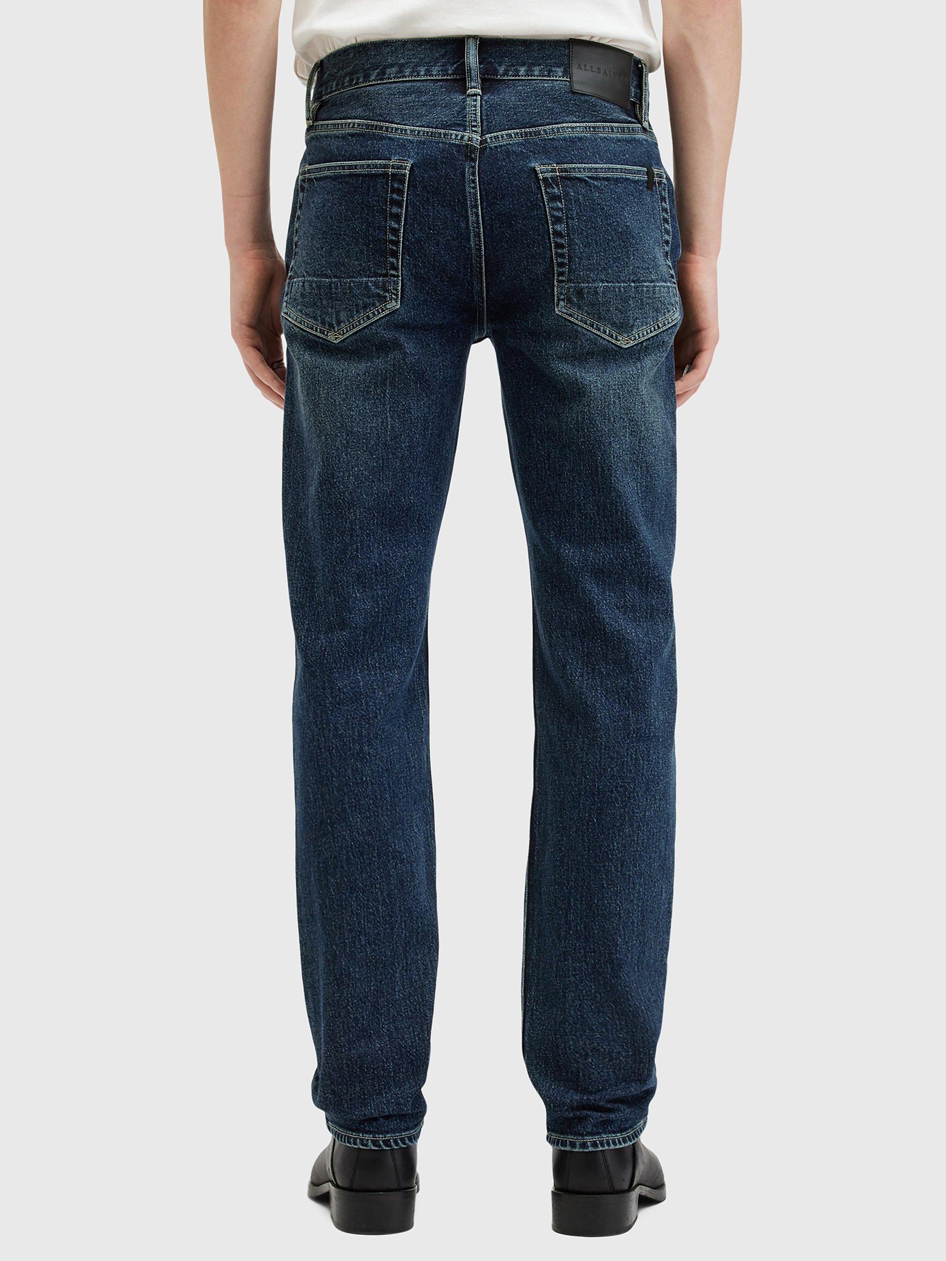 Product image 2 of 11, which shows AllSaints Iggy Slim Fit Jeans, Blue Indigo, W28/L30