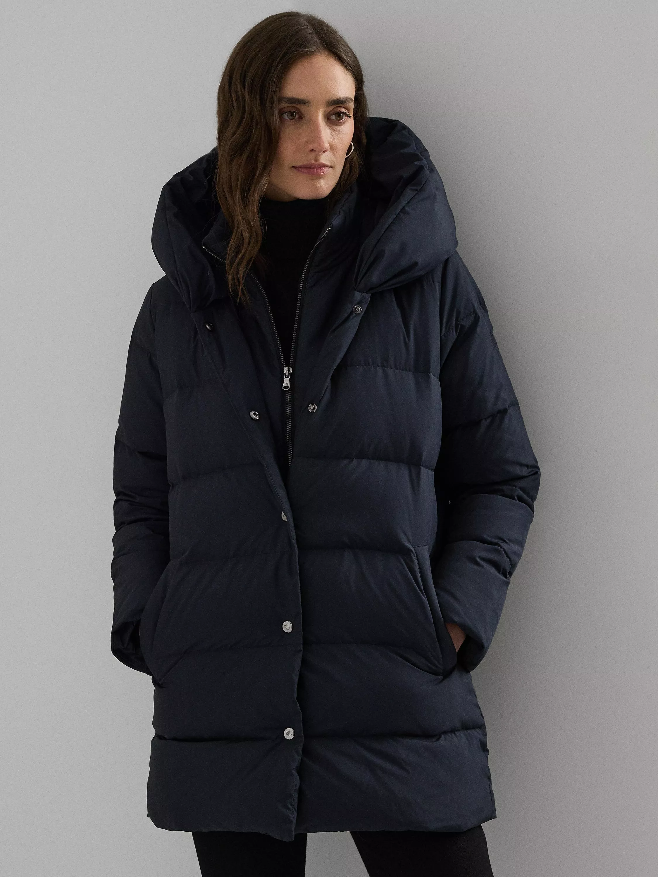 Ralph Lauren Down quilted Puffer deals Coat in navy