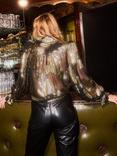 Queens of archive Niki Jacquard Blouse, Black/Multi