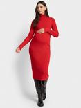 Seraphine Ribbed Maternity & Nursing Dress