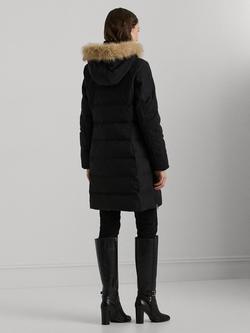 Lauren Ralph Lauren Hooded Puffer Coat, Black - view 2, Black