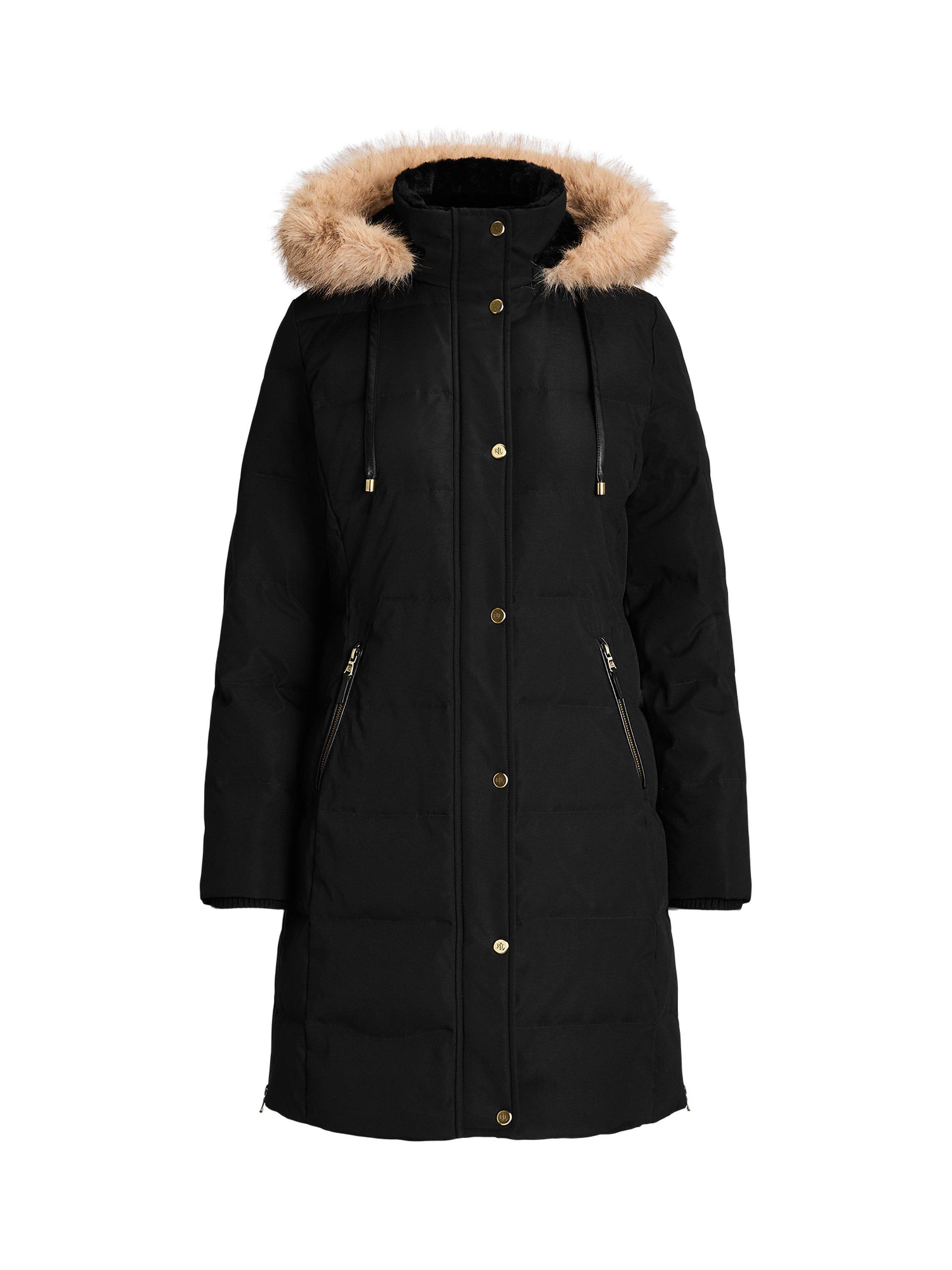 Lauren Ralph Lauren Hooded Puffer Coat Black