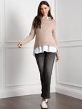 Seraphine Knit Layer Maternity & Nursing Top, Camel