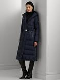 Lauren Ralph Lauren Belted Maxi Puffer Coat, Dark Navy