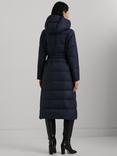 Lauren Ralph Lauren Belted Maxi Puffer Coat, Dark Navy