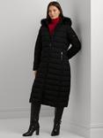 Lauren Ralph Lauren Hooded Quilted Puffer Coat, Black