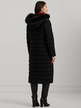 Lauren Ralph Lauren Hooded Quilted Puffer Coat, Black