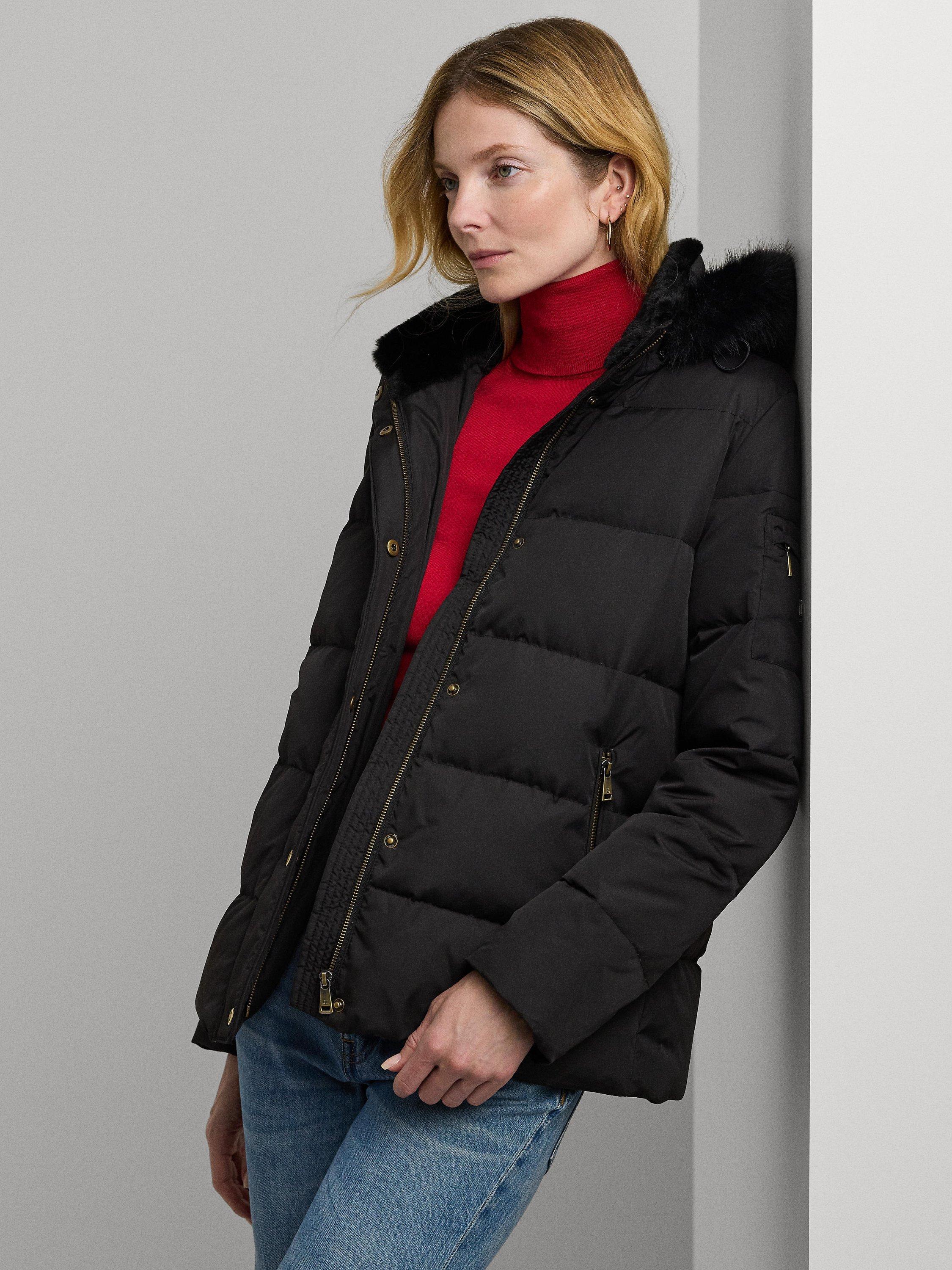 Lauren Ralph Lauren Hooded Puffer Jacket Black