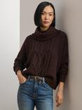 Lauren Ralph Lauren Caisyn Wool Blend Jumper, Brown