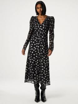 Fabienne Chapot Vera Midi Dress, Black/Silver, Black/Silver