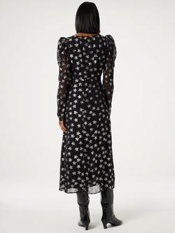 Fabienne Chapot Vera Midi Dress, Black/Silver - view 2, Black/Silver