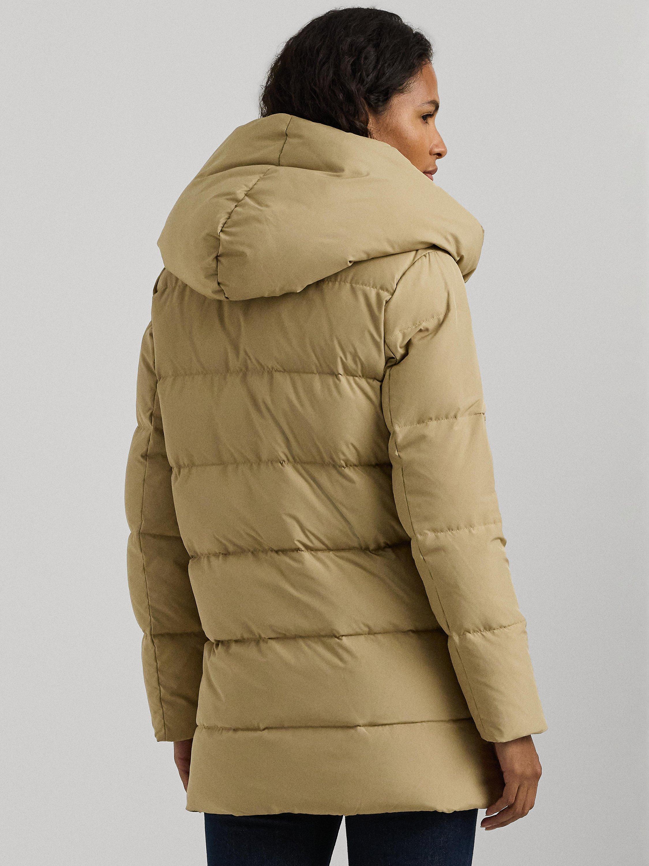 Tan padded coat online