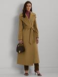 Lauren Ralph Lauren Wool and Cashmere Long Wrap Coat, Camel