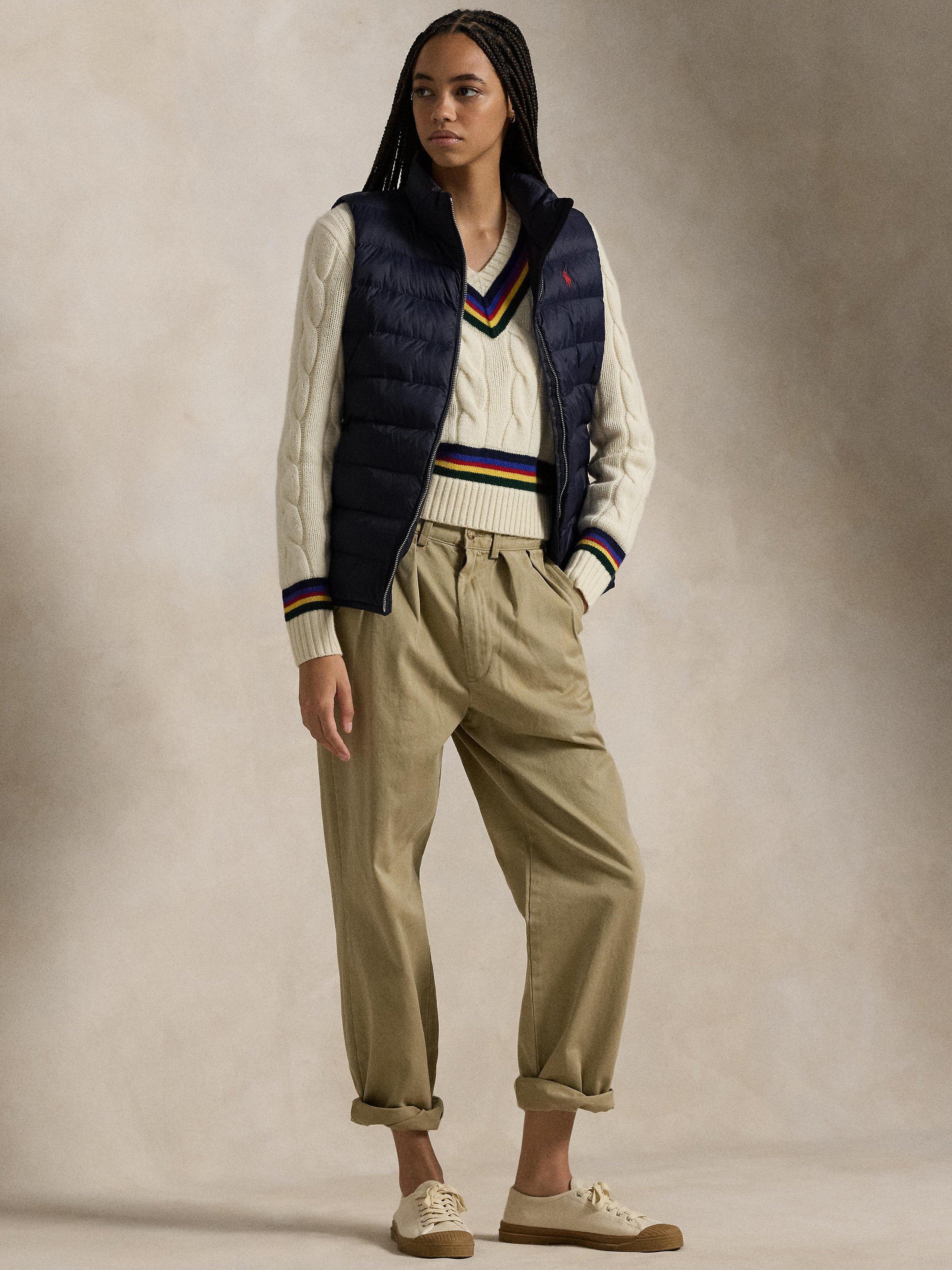 Product image 4 of 6, which shows Polo Ralph Lauren Packaway Quilted Gilet, Navy, XS
