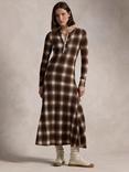 Polo Ralph Lauren Check Maxi Dress, Brown