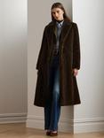 Lauren Ralph Lauren Faur Fur Coat, Circuit Brown