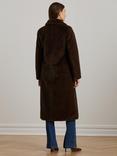 Lauren Ralph Lauren Faur Fur Coat, Circuit Brown