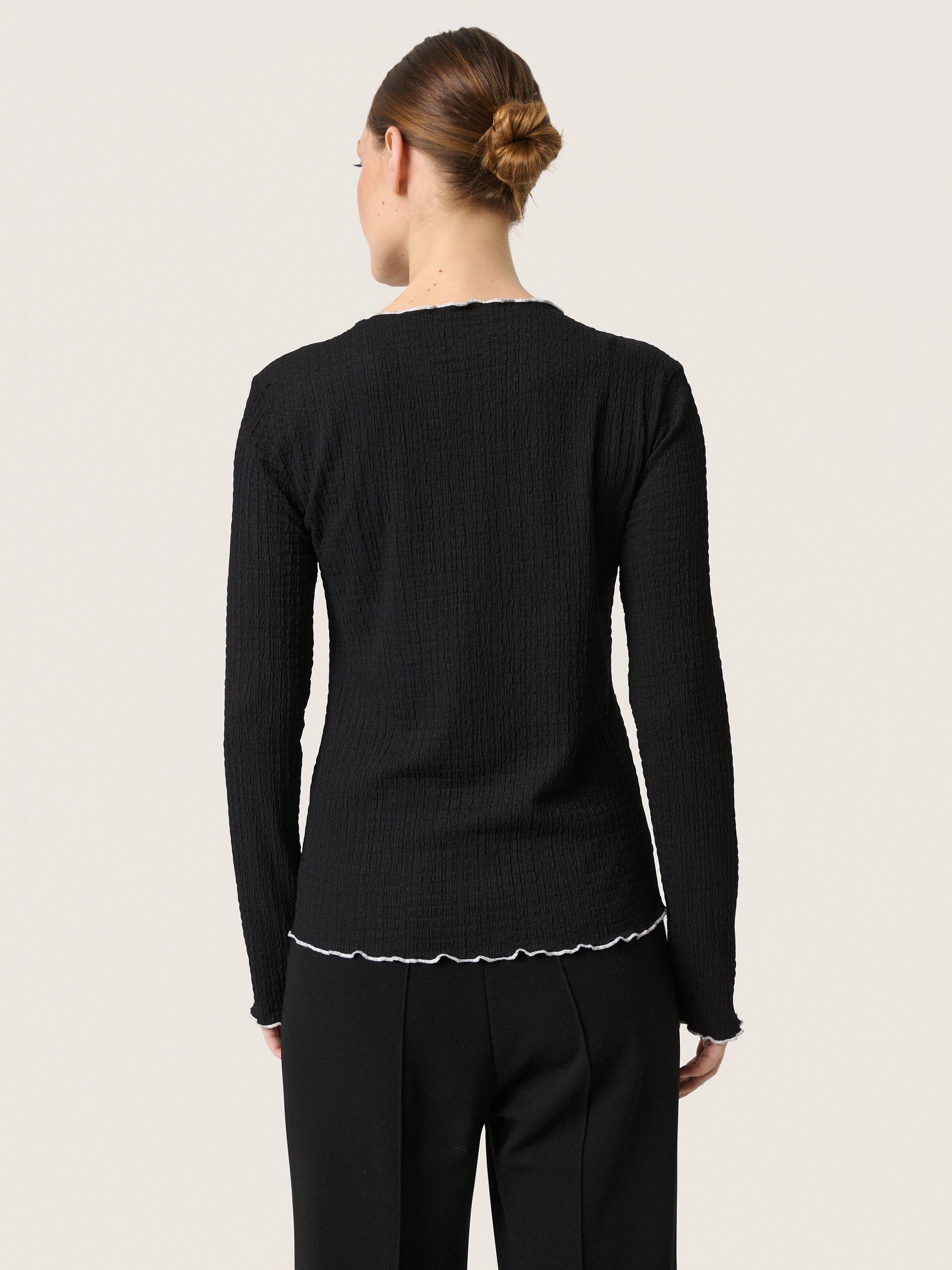 Product image 2 of 5, which shows Soaked In Luxury Buranna Cardigan, Black, XS