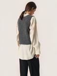 Soaked In Luxury Venessa Wool Blend Tank Top, Grey Melange