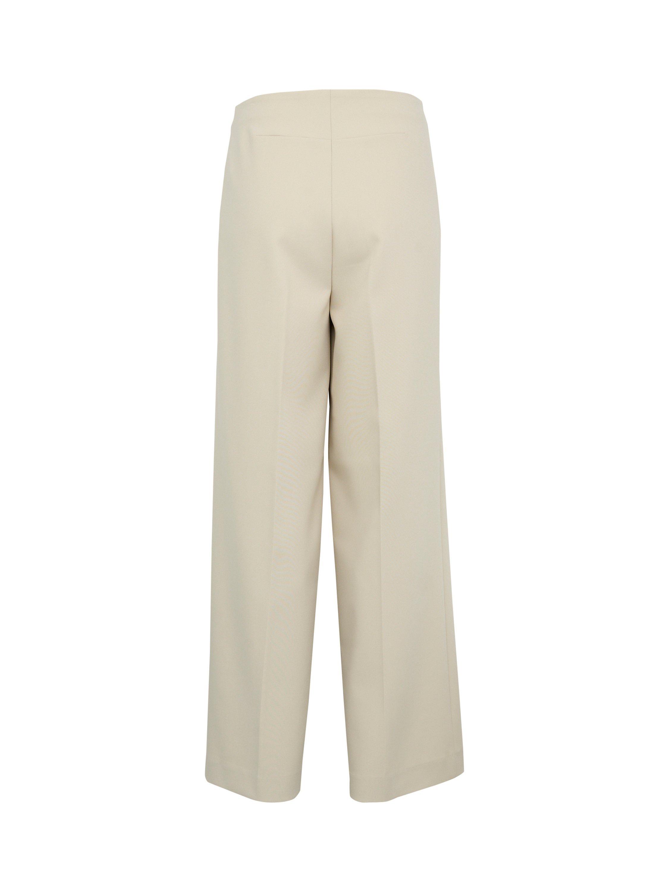 Product image 6 of 6, which shows Soaked In Luxury Corinne High Waisted Wide Legs Trousers, Oatmeal, XL