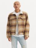 Levi's Type III Plaid Check Sherpa Trucker Jacket