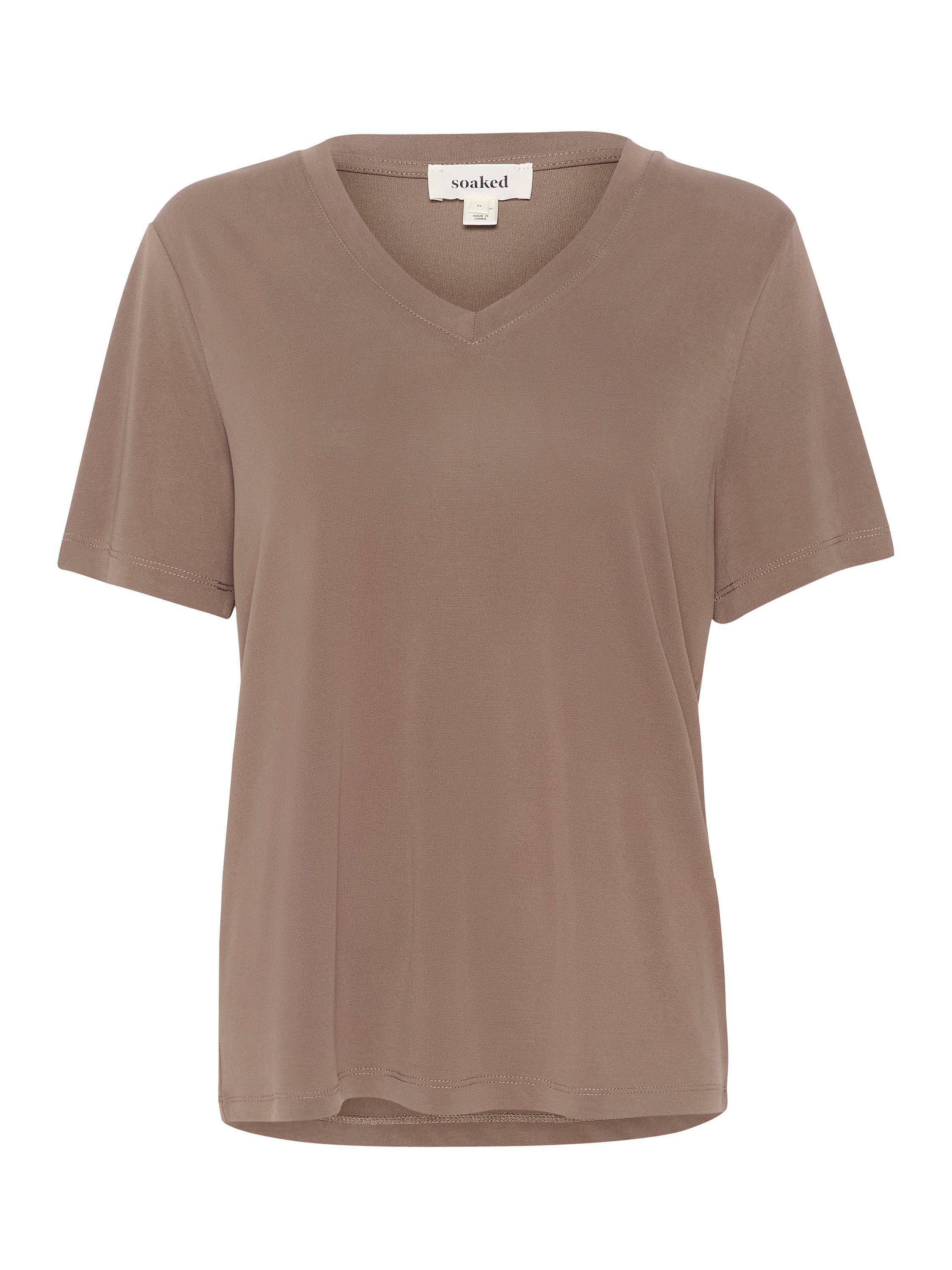 Product image 5 of 6, which shows Soaked In Luxury Columbine T-Shirt, Morel, XS