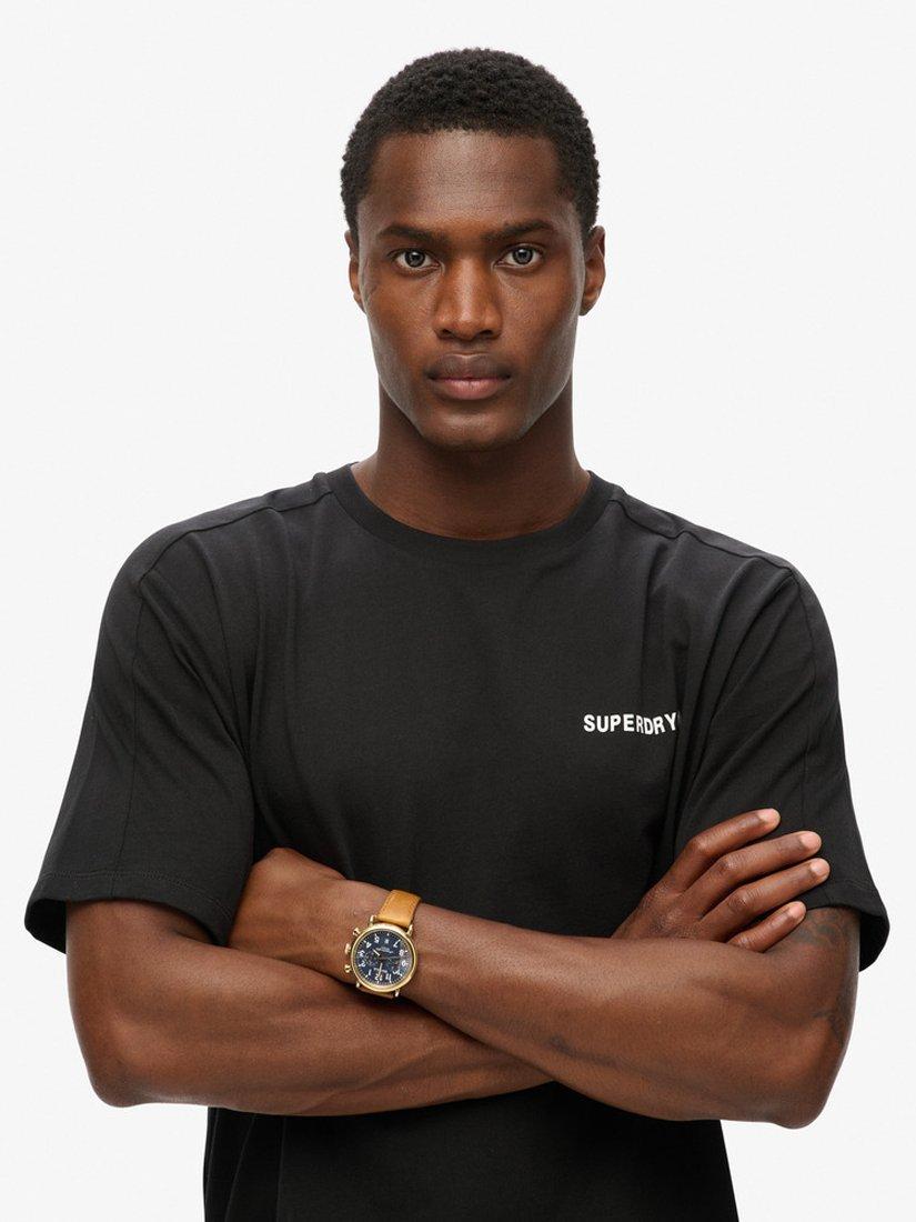 Product image 4 of 5, which shows Superdry Tech Relaxed T-Shirt, Black, S