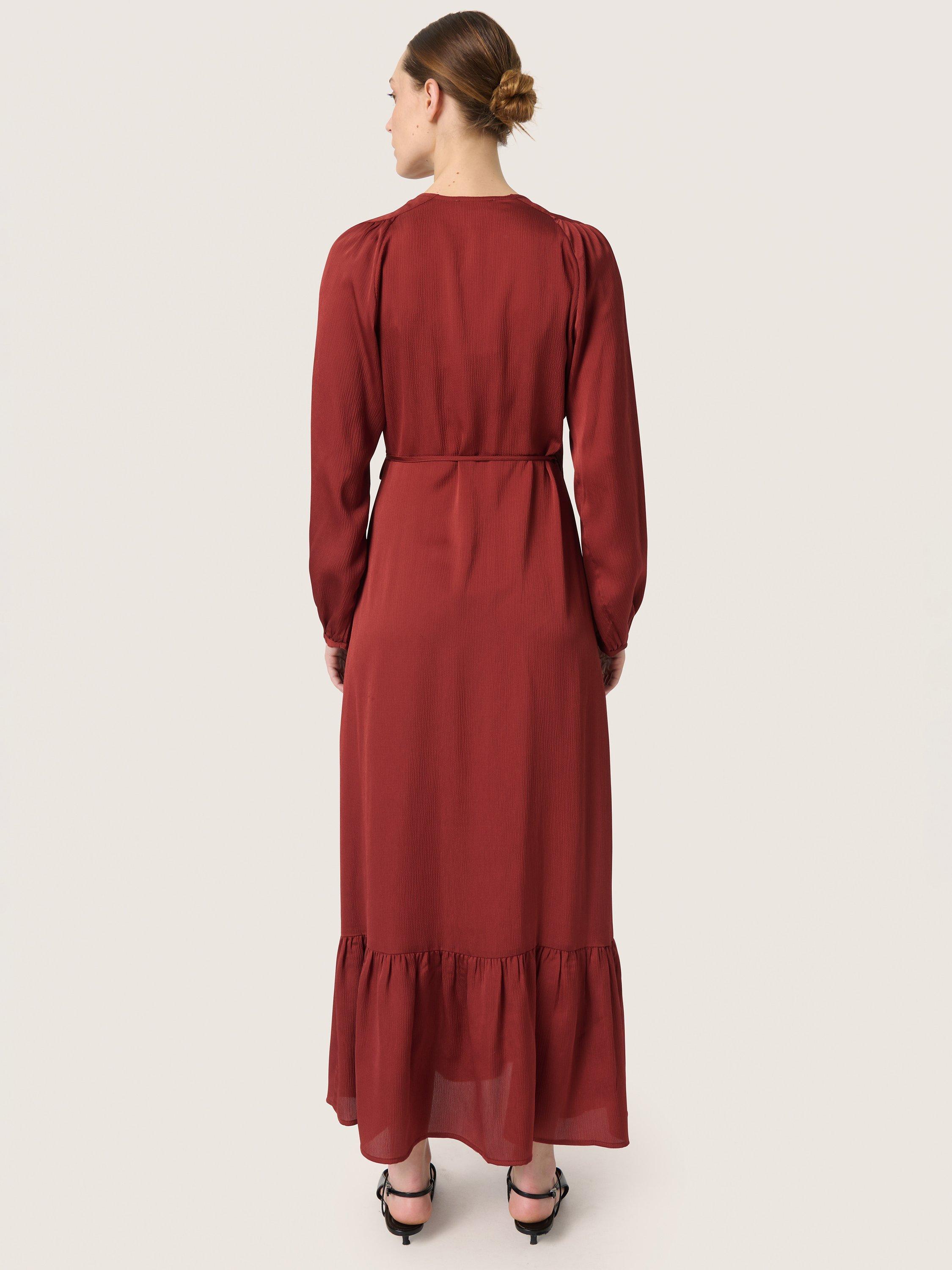 Product image 2 of 5, which shows Soaked In Luxury Ioana Maxi Dress, Russet, XS