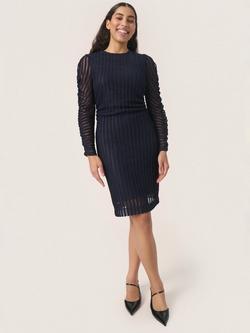 Soaked In Luxury Solveig Mesh Dress, Night Sky, Night Sky