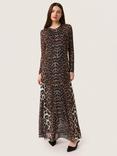 Soaked In Luxury Varine Animal Print Dress, Multi